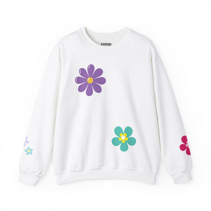 Colorful Floral - Crewneck Sweatshirt