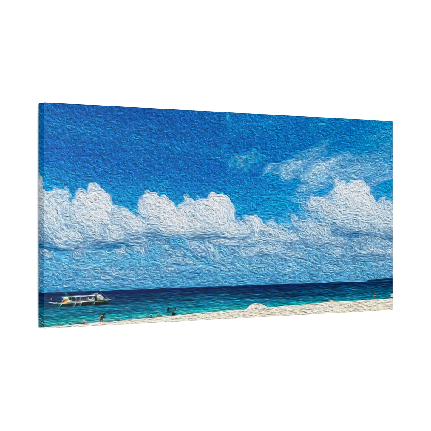 Puka Shell Beach, Boracay, Philippines - Stretched Beach Wall Decor