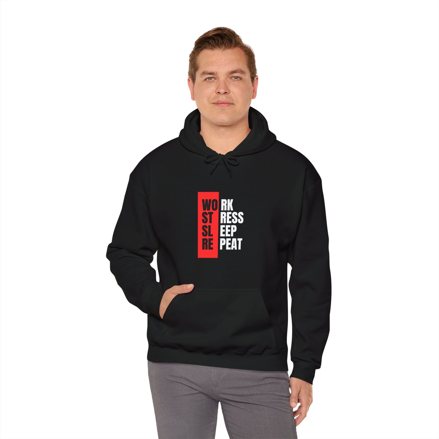 Work, Stress, Sleep, Repeat - Hoodie