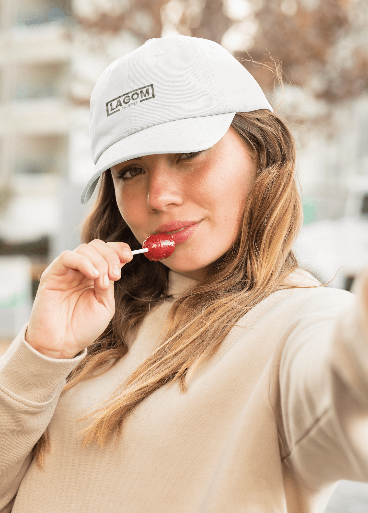 Lagom Lifestyle - White Baseball Cap