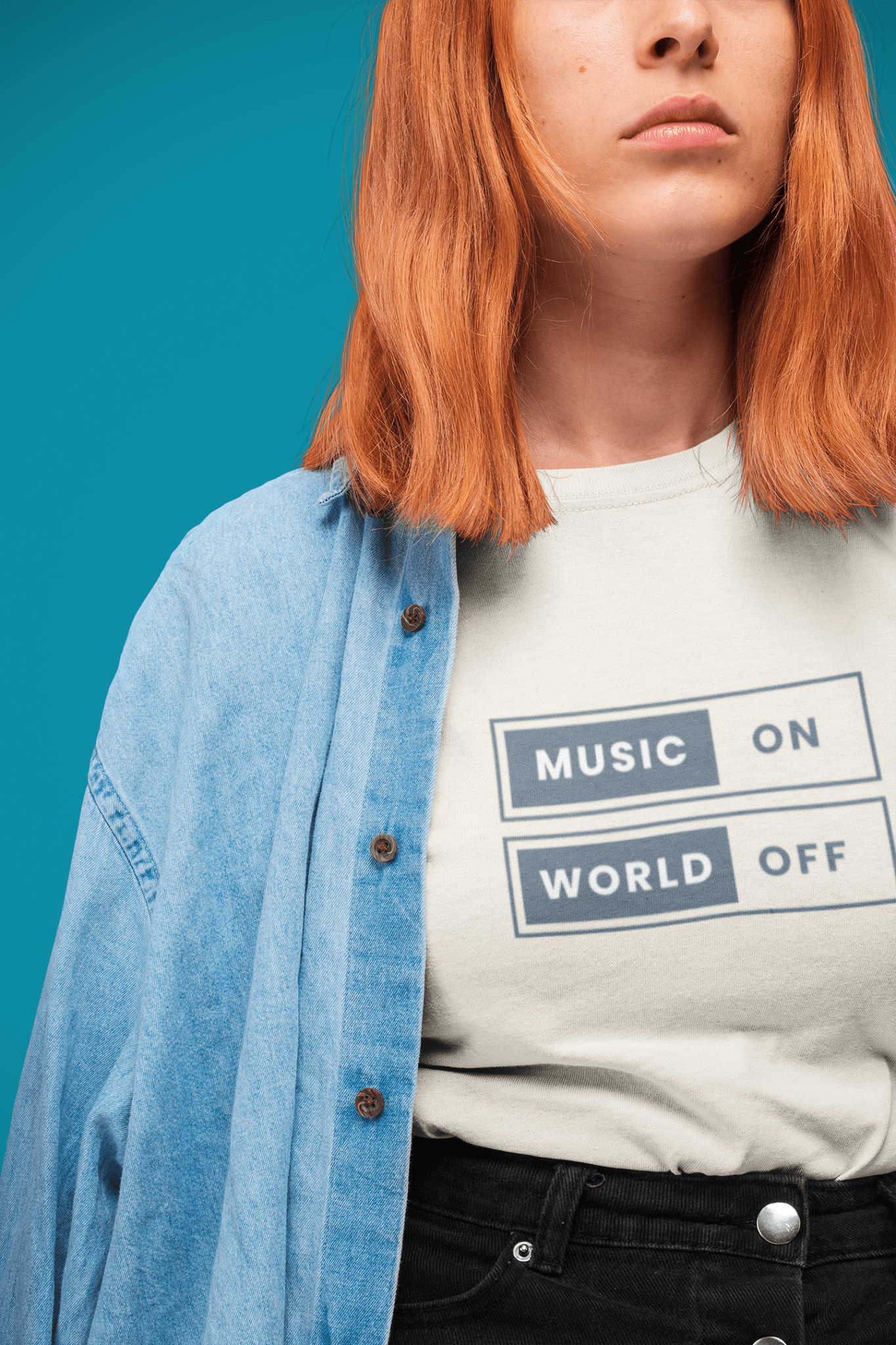 Music On, World Off - T-shirt