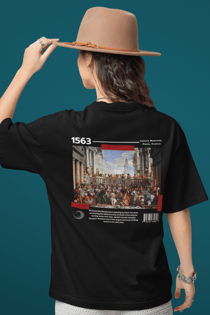 Wedding Feast at Cana - Unisex Oversized Boxy Tee